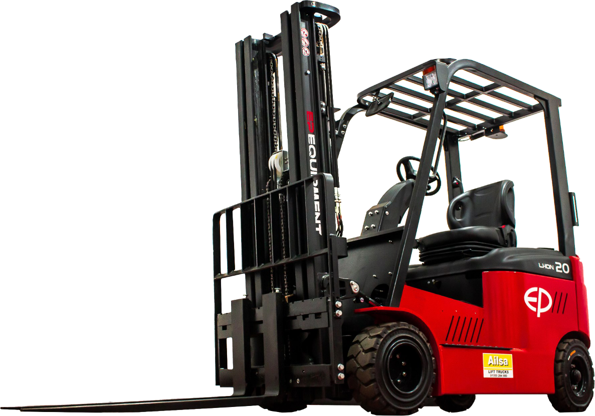 Commercial forklift unloading heavy pallets in Potters Bar